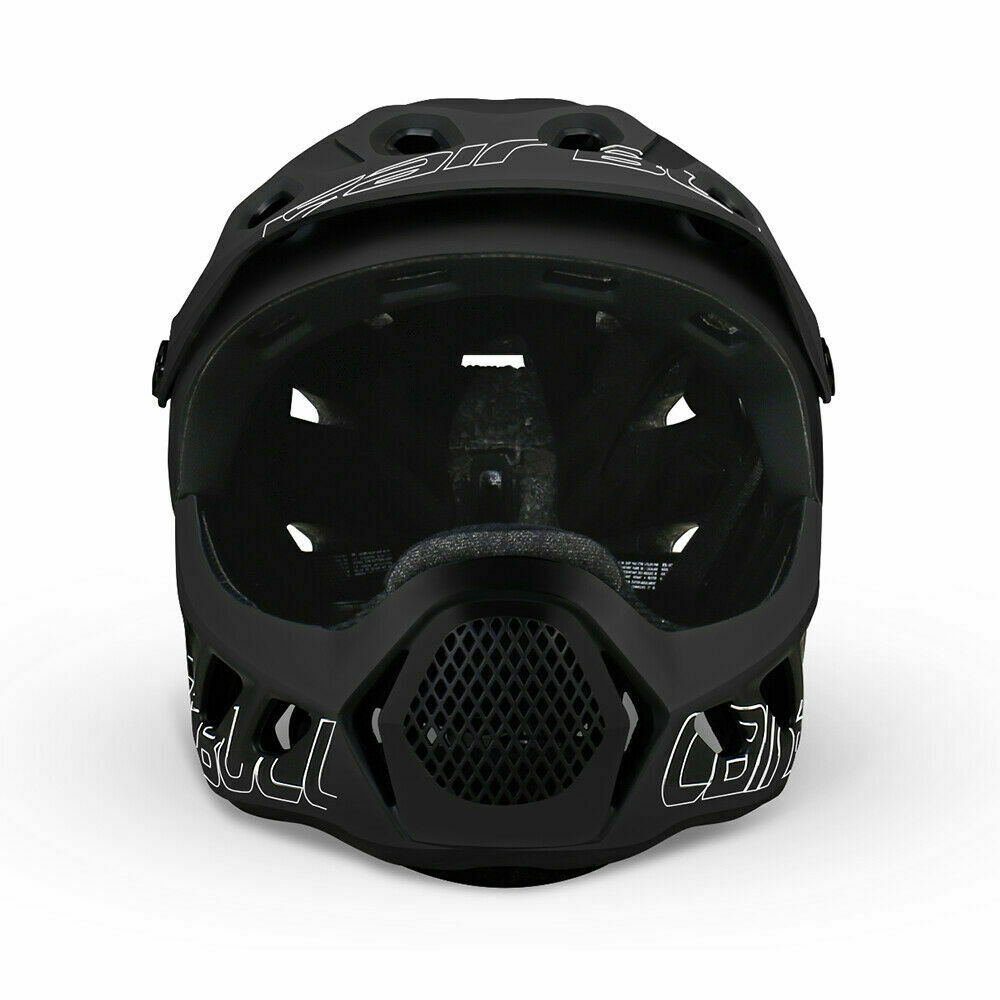meeteu Fahrradhelm Erwachsene Fahrradhelm BMX MTB Integralhelm (Größen 56-62cm, 4 Farben Helm), Fullfacehelm Kinnbügel Abnehmbar