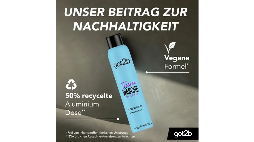 GOT2B Trockenshampoo Trocken Wäsche Extra Volumen 200 ml 200 ml