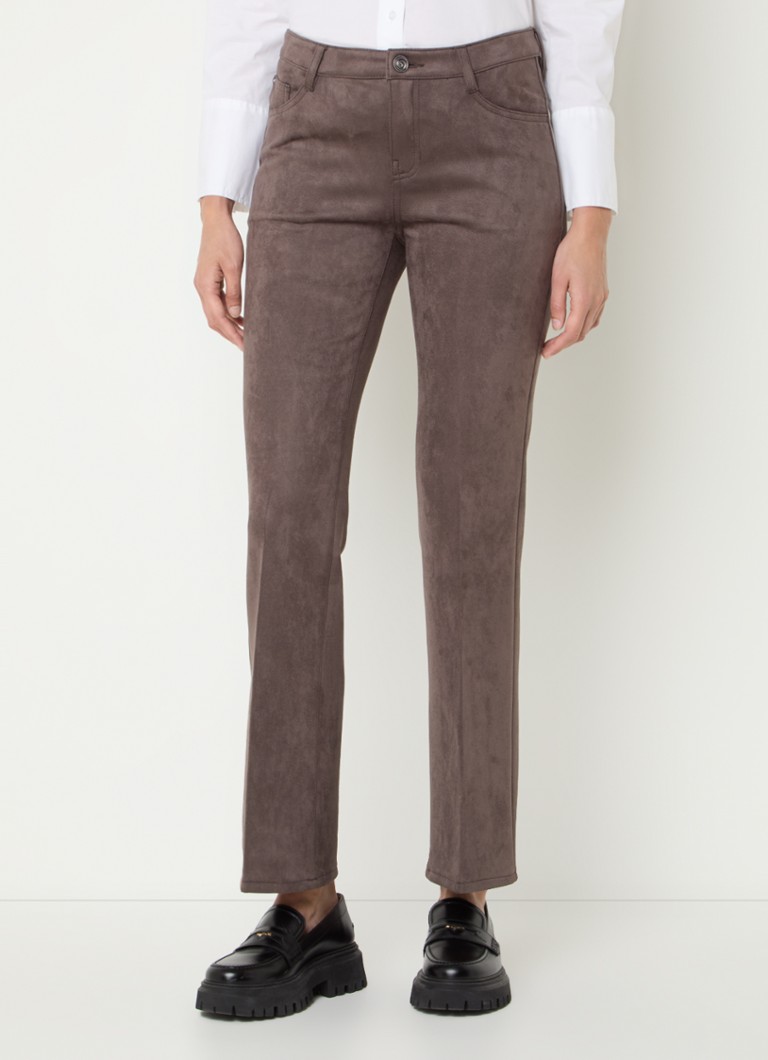 Spodnie Rosner Antonia Mid-Rise Suede Padded
