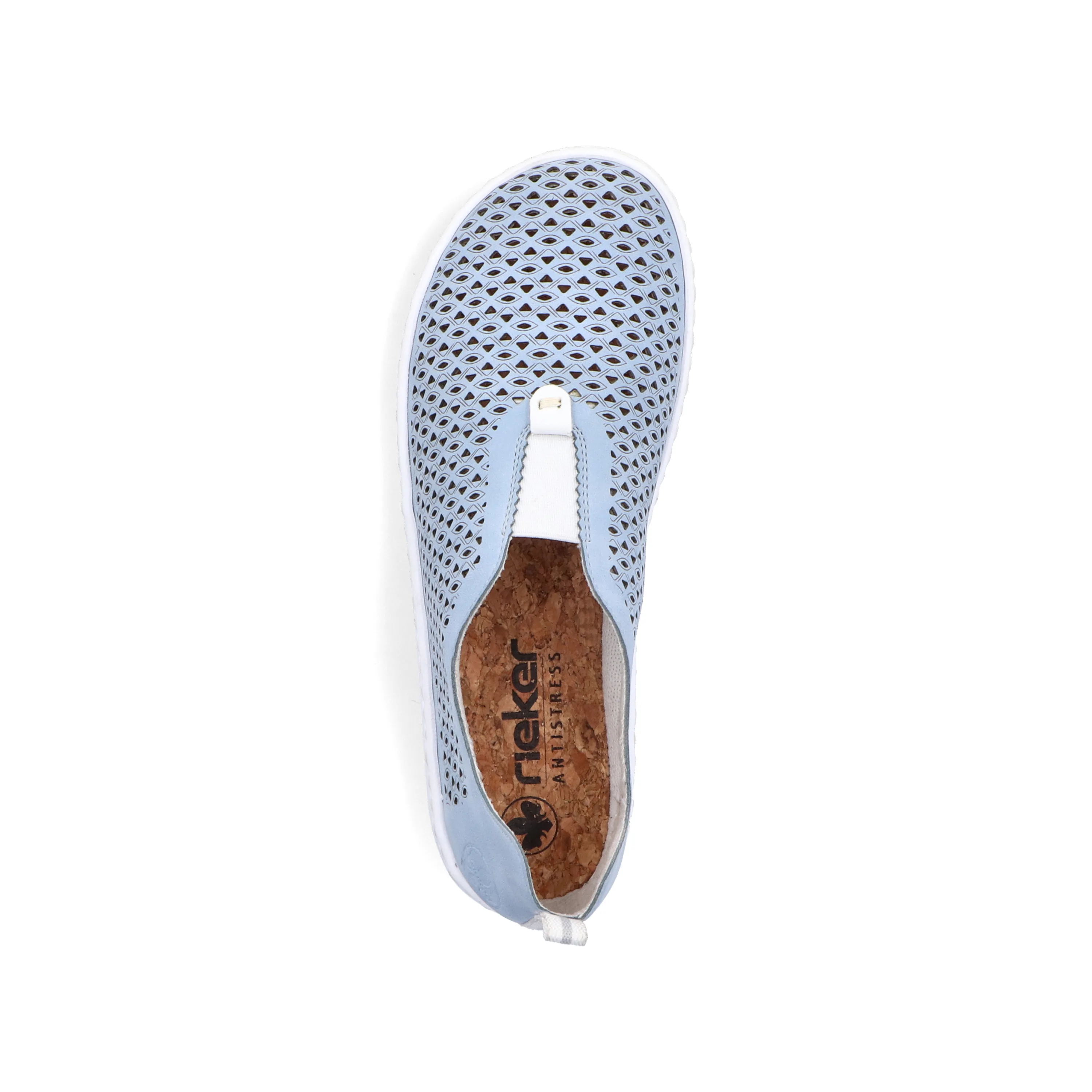 Rieker Damen Slipper hellblau