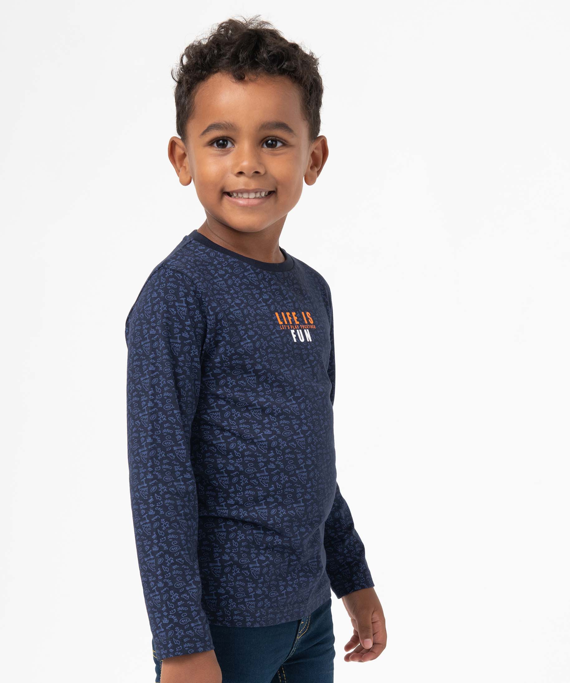 Tee-shirt Garçon à manches longues imprimé sport imprime | GEMO