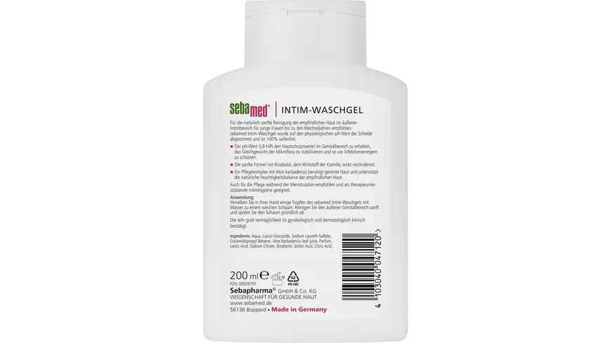 Sebamed Intim-Waschgel ph 3 200 ml