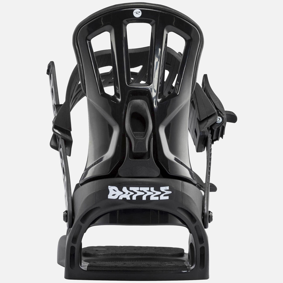 Herren Battle Snowboardbindung in Schwarz/Weiß (XL)