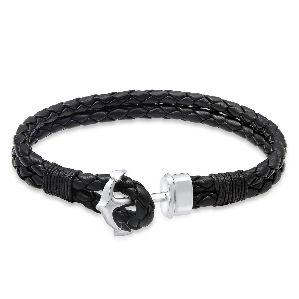 KUZZOI KUZZOI Bracelet Bracelet Hommes - (925/1000) Argent Bracelet