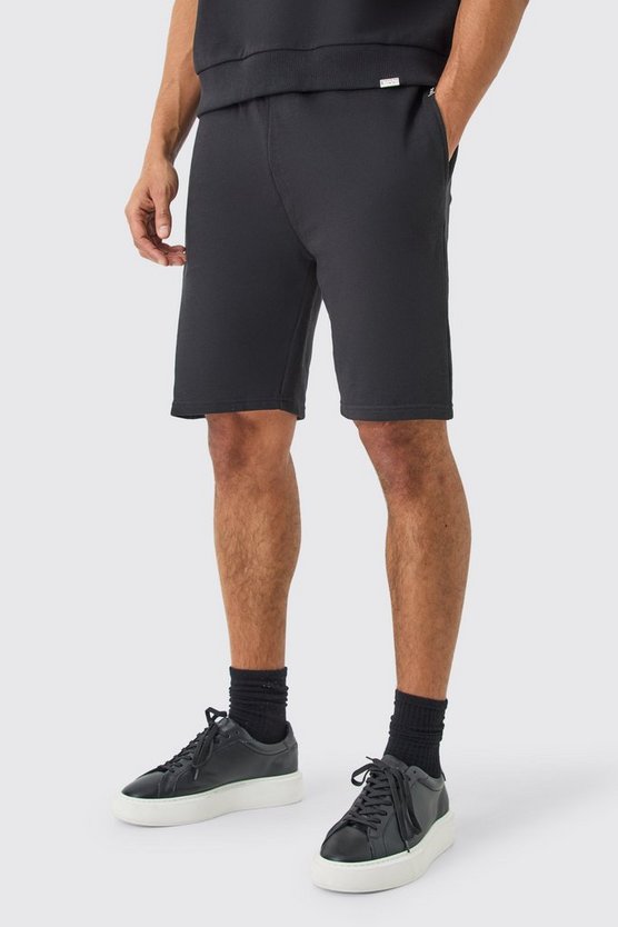 Lockere mittellange Shorts