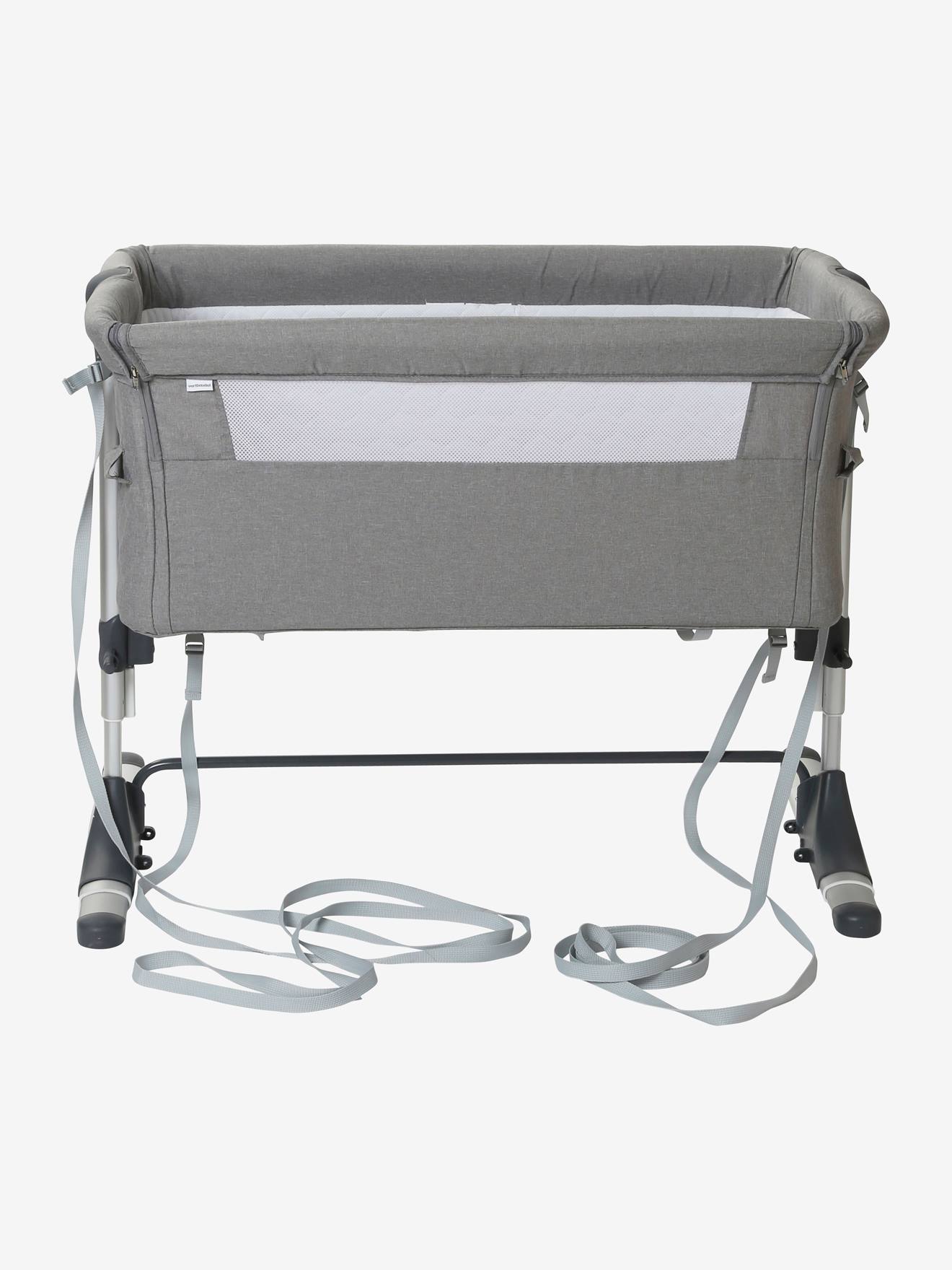 Vertbaudet 2-in-1 Baby Beistellbett/Wiege NEST'BED - grau