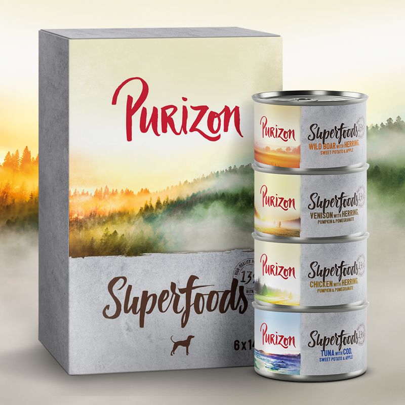 Sparpaket Purizon Superfoods 12 x 140 g