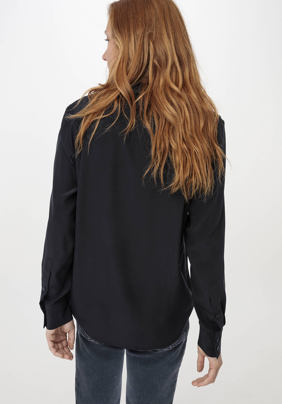 Bluse aus reiner Seide