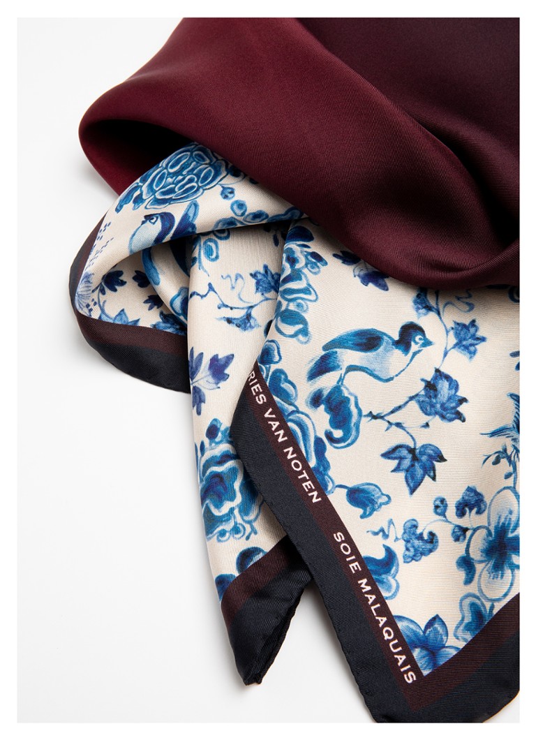 Foulard in seta Malaquais di Dries Van Noten, 75 x 75 cm