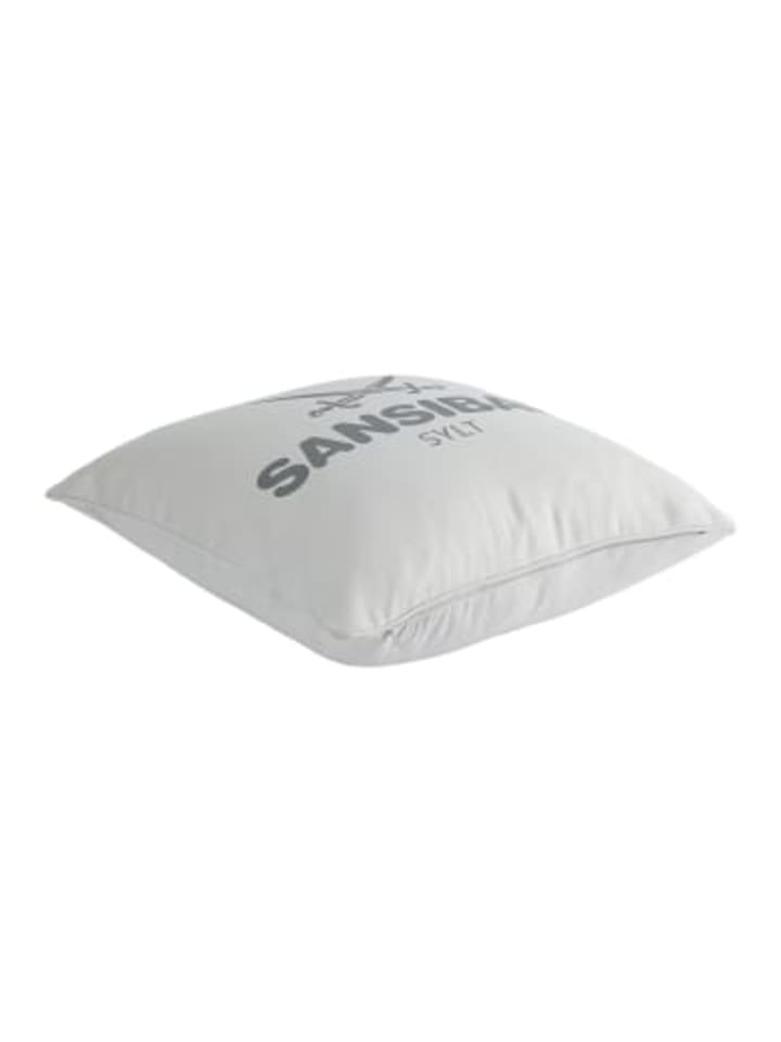 Sansibar Kissenhülle Classic in Platin/Offwhite, 45x45 cm günstig kaufen 45x45 cm