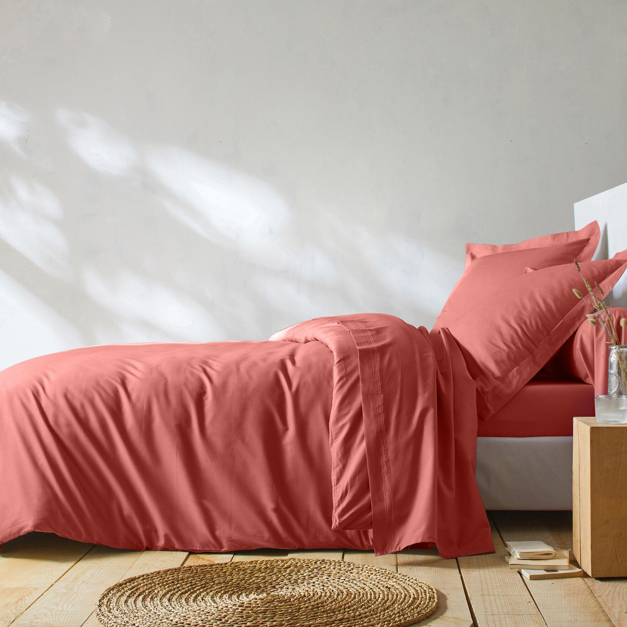 Linge de lit uni percale