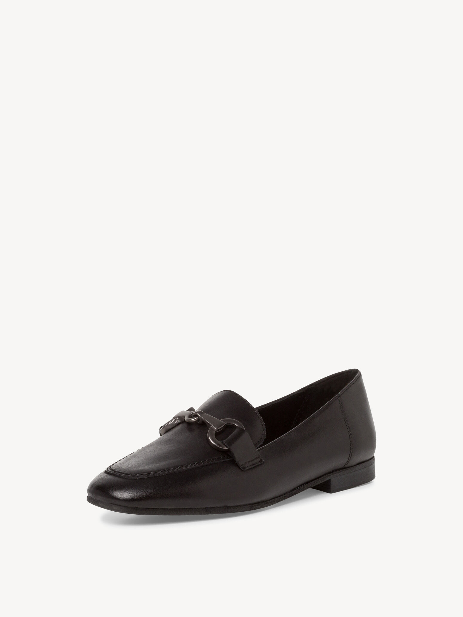 Slipper en cuir - noir