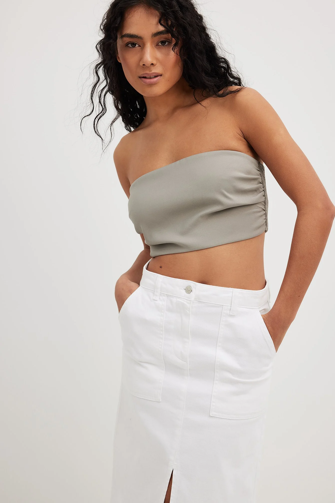 Tailliertes Bandeau-Top