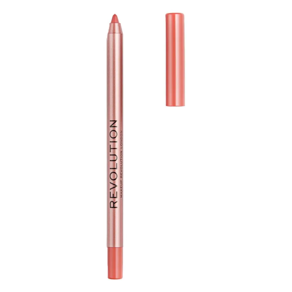 MAKEUP REVOLUTION Satin Kiss оловка за усне Heart Race Peach Nude 1g