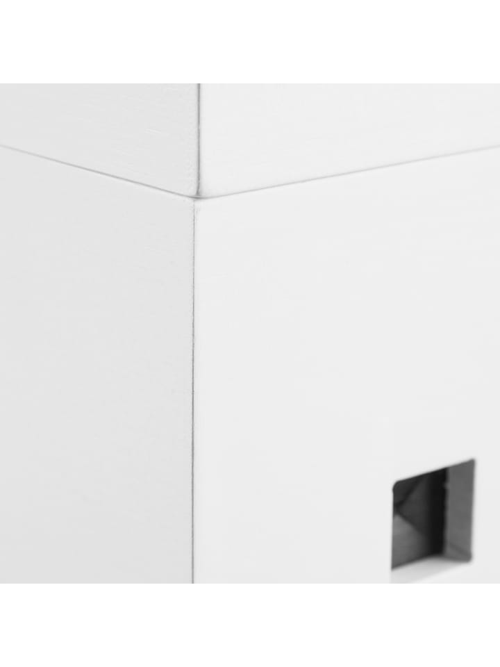 relaxdays Kabelbox in Weiß - (B)25,5 x (H)16,5 x (T)14 cm günstig kaufen onesize