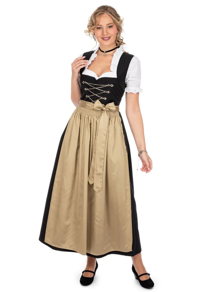 Gwandler Dirndl HANNA in schwarz günstig kaufen