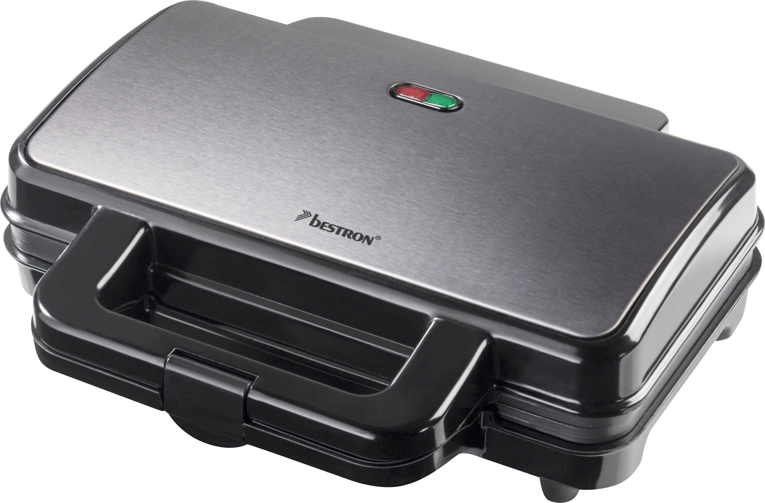 bestron Sandwichmaker ASM90XLTG, XL für 2 Sandwiches, Antihaftbeschichtetet, 900 W