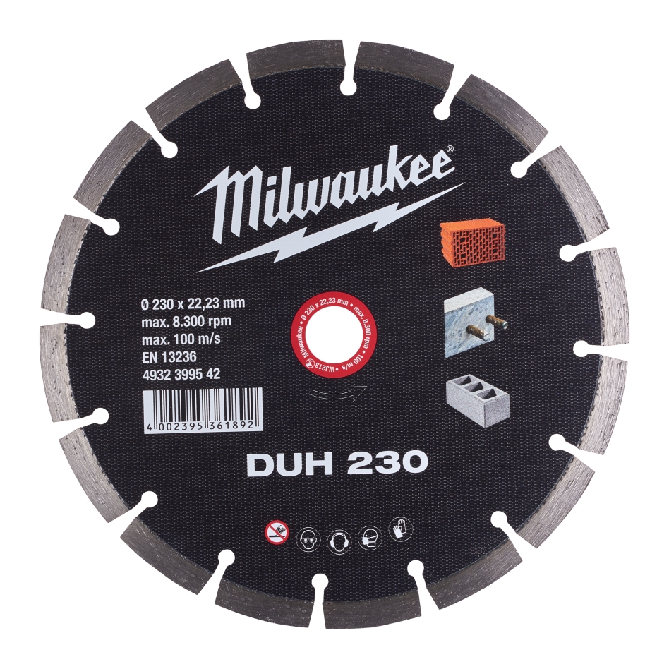 Disque de coupe diamanté Milwaukee Accessories 4932399542 DUH 230
