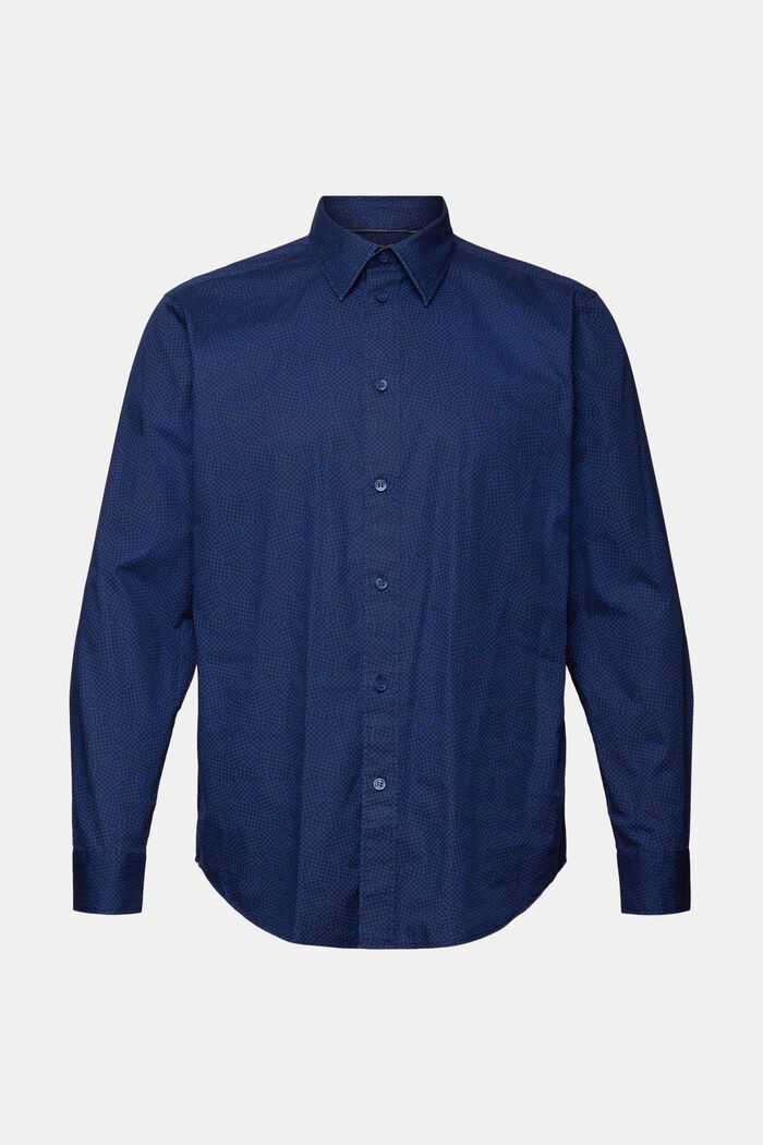 Gemustertes Hemd, 100 % Baumwolle