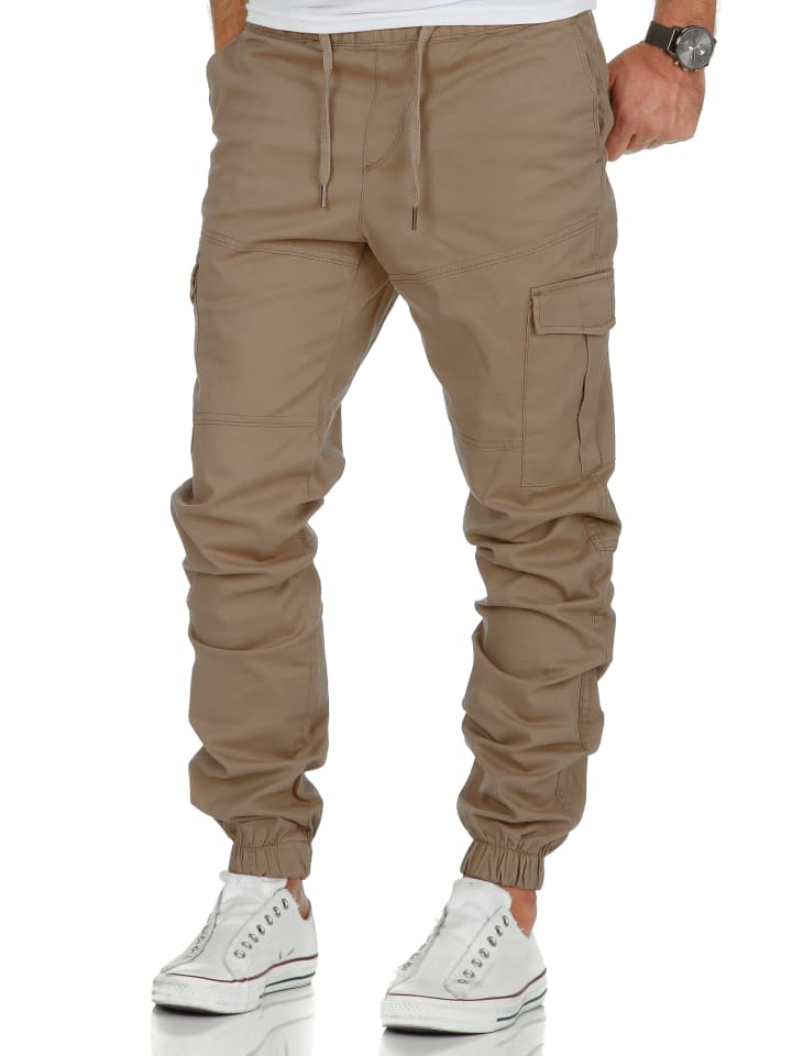 Amaci&Sons Cargo Jogger-Chino SAN ANTONIO in Beige günstig kaufen