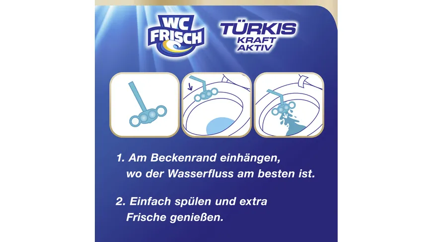 WC FRISCH Kraft Aktiv Türkisspüler Meeresfrische