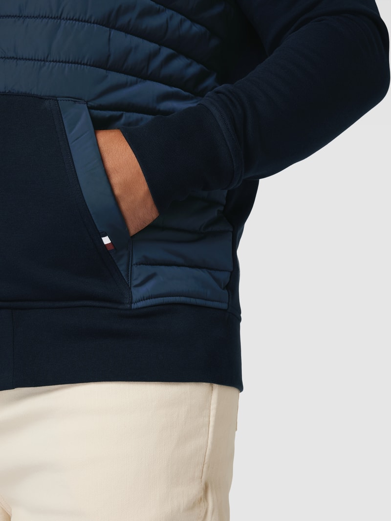 PLUS SIZE Steppjacke mit Stehkragen in marineblau