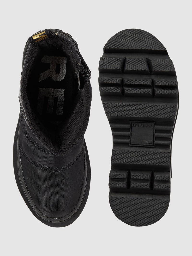 Boots aus Textil Modell 'Laser' in schwarz