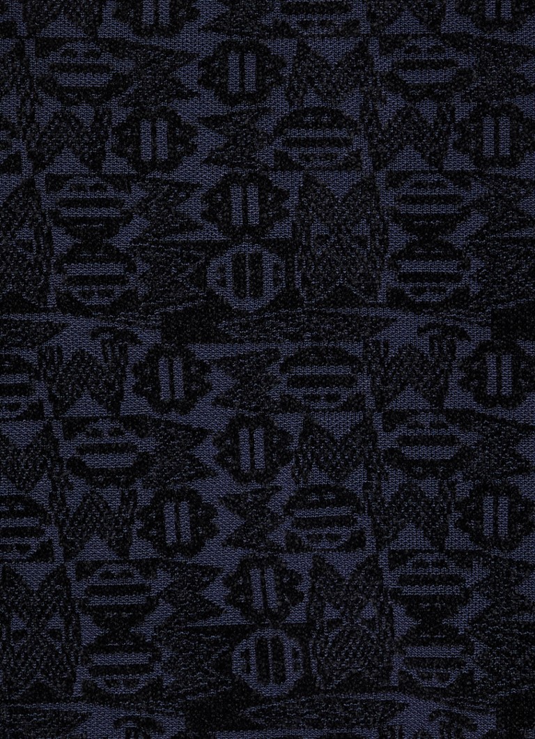 Maje jacket with jacquard design and patch pockets