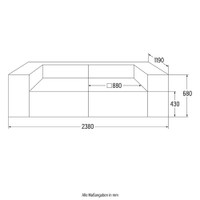 Home Deluxe Modulares Sofa VERONA - S Anthrazit