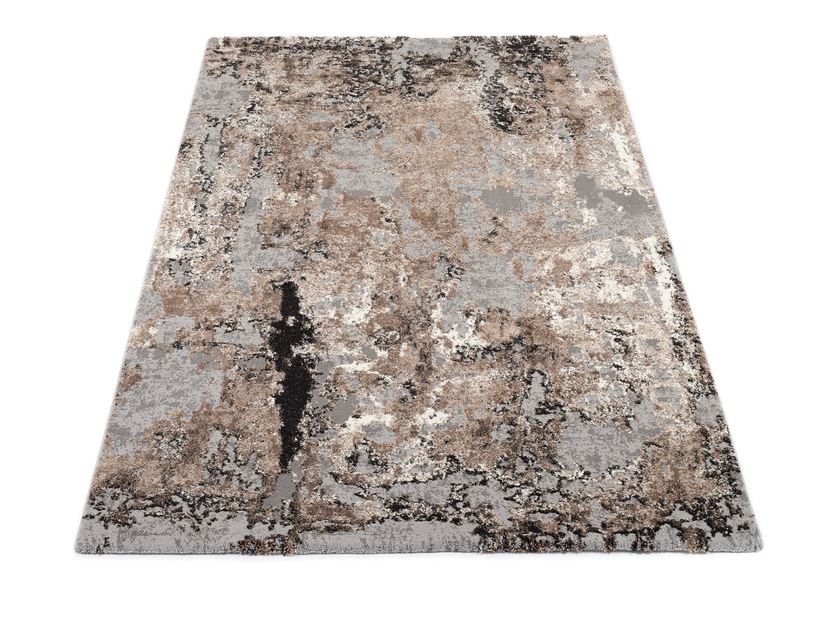 Webteppich Locri Braun-Beige 65 x 130 cm