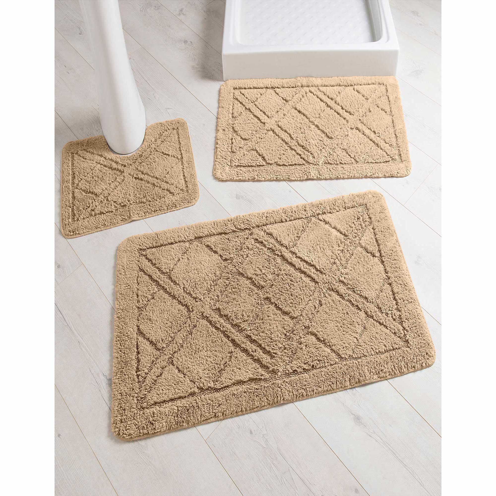 Tapis de bain losanges