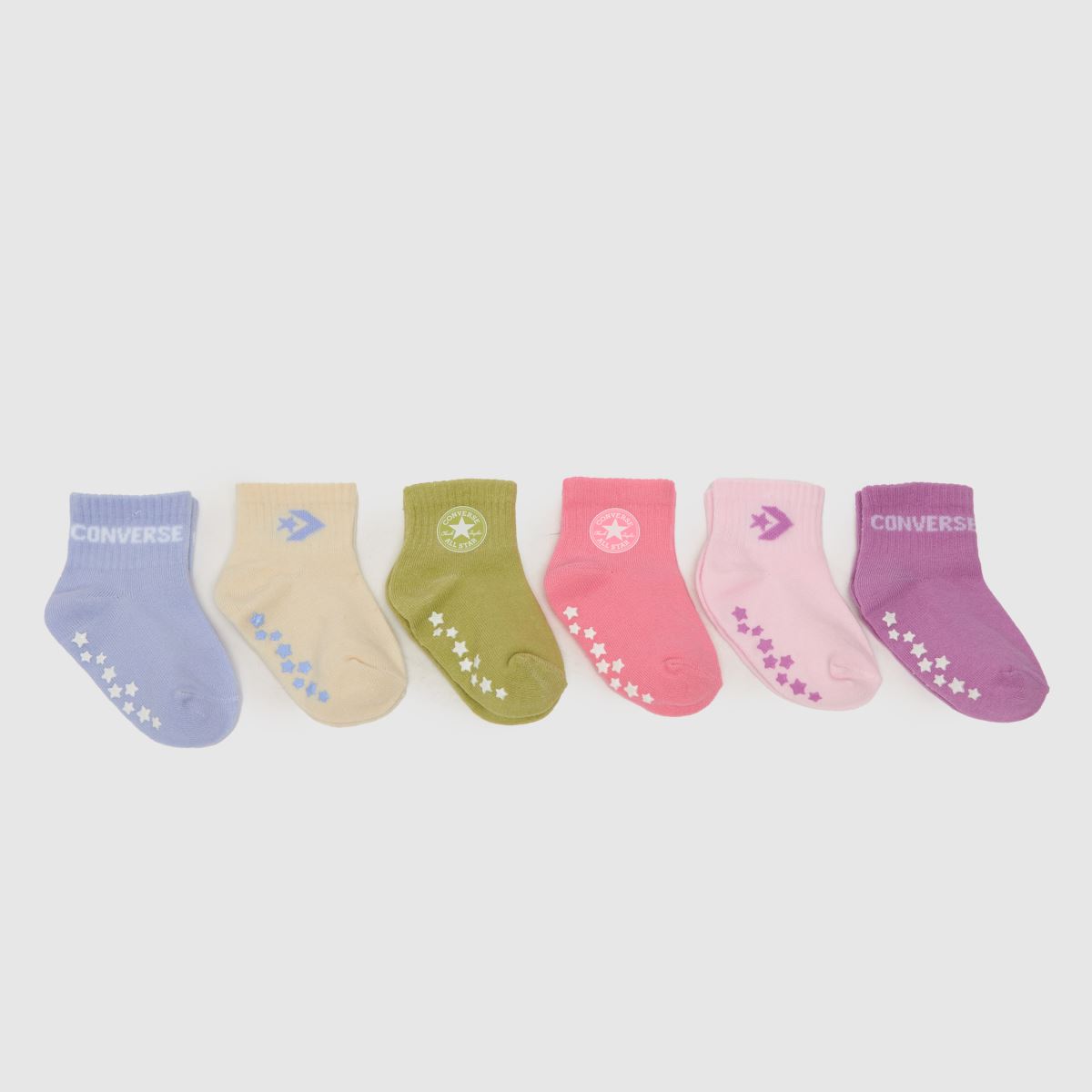 Converse multi-gripstrumpor för barn, 6-pack