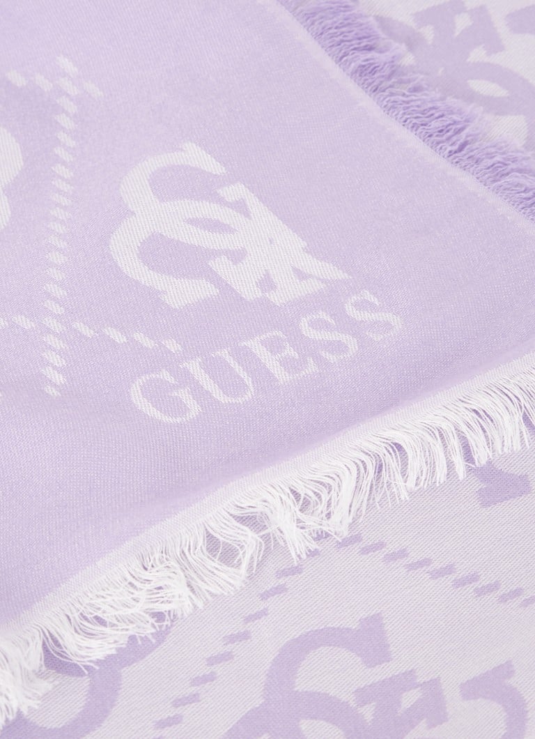 Sciarpa GUESS Eliette con stampa logo, 135 x 135 cm