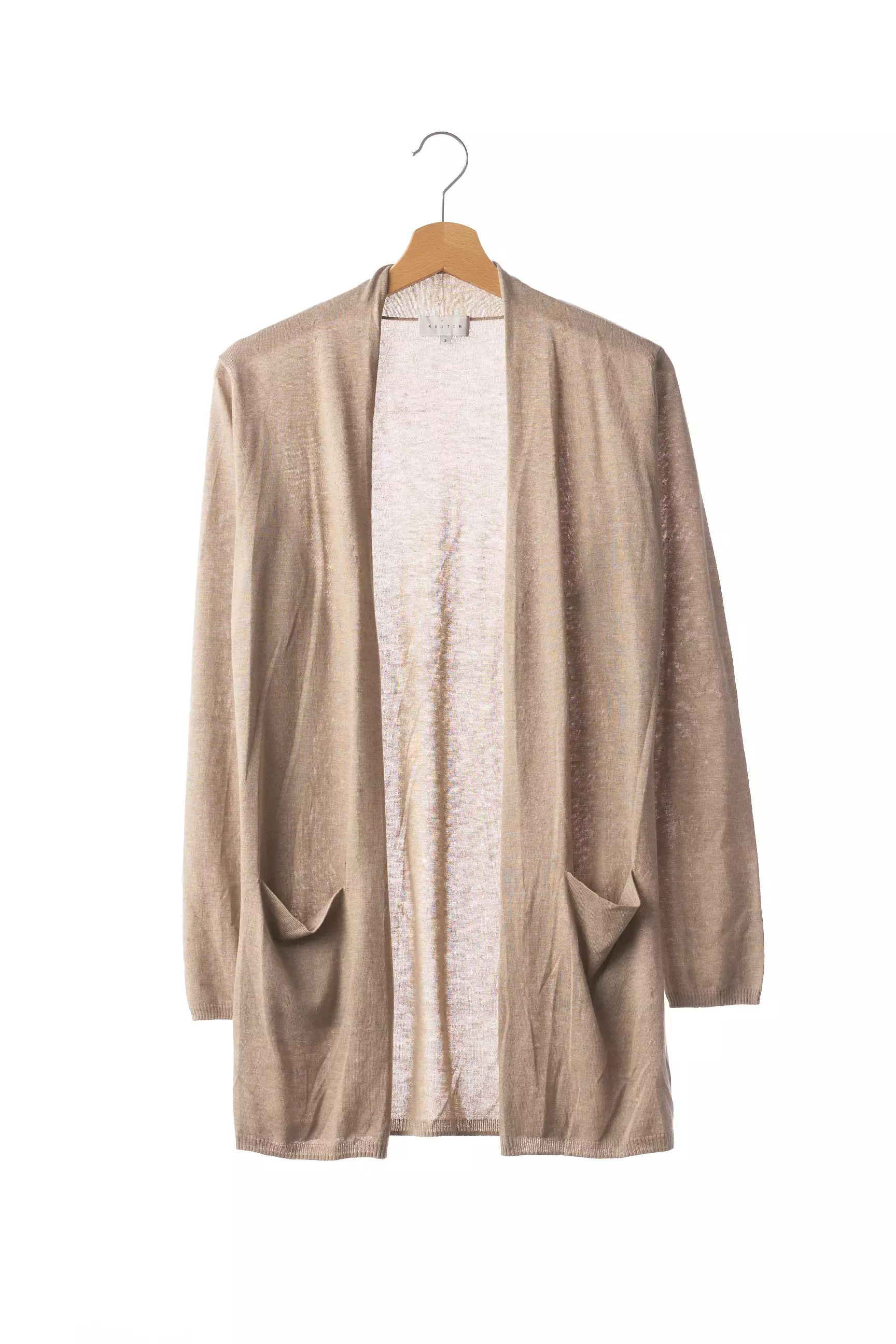Kujten Cardigans Femme couleur beige