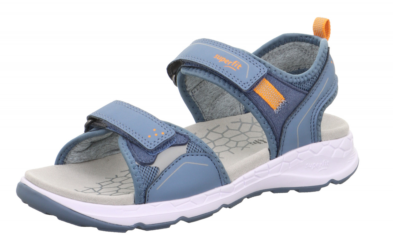CRISS CROSS - Blau/OrangeSandale mit Klettverschluss