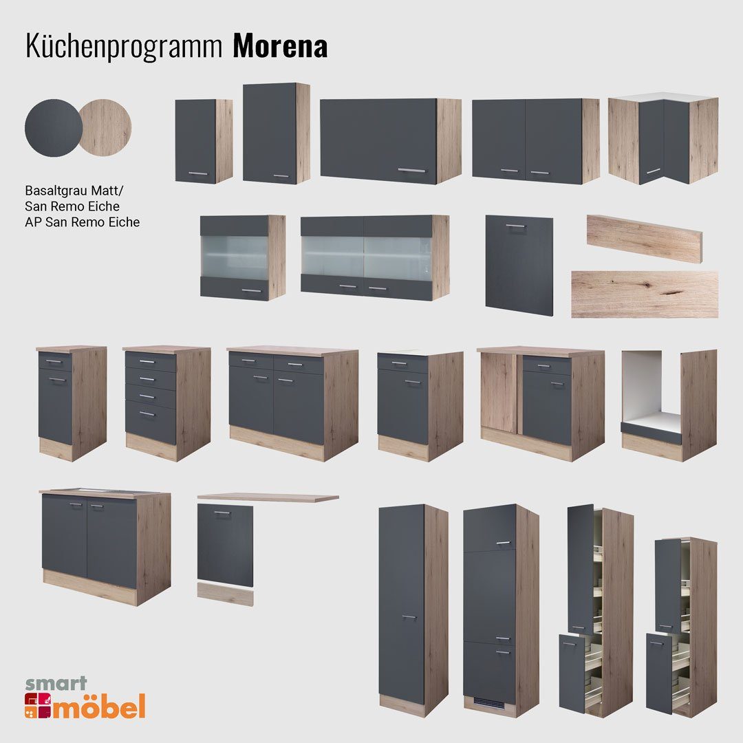 Flex-Well Arbeitsplatte - 220 x 60 x 2,8 cm - San Remo Eiche