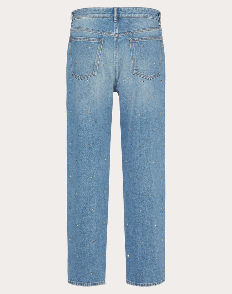 DENIMBUKS MED HELE ROCKSTUD-NIPPER