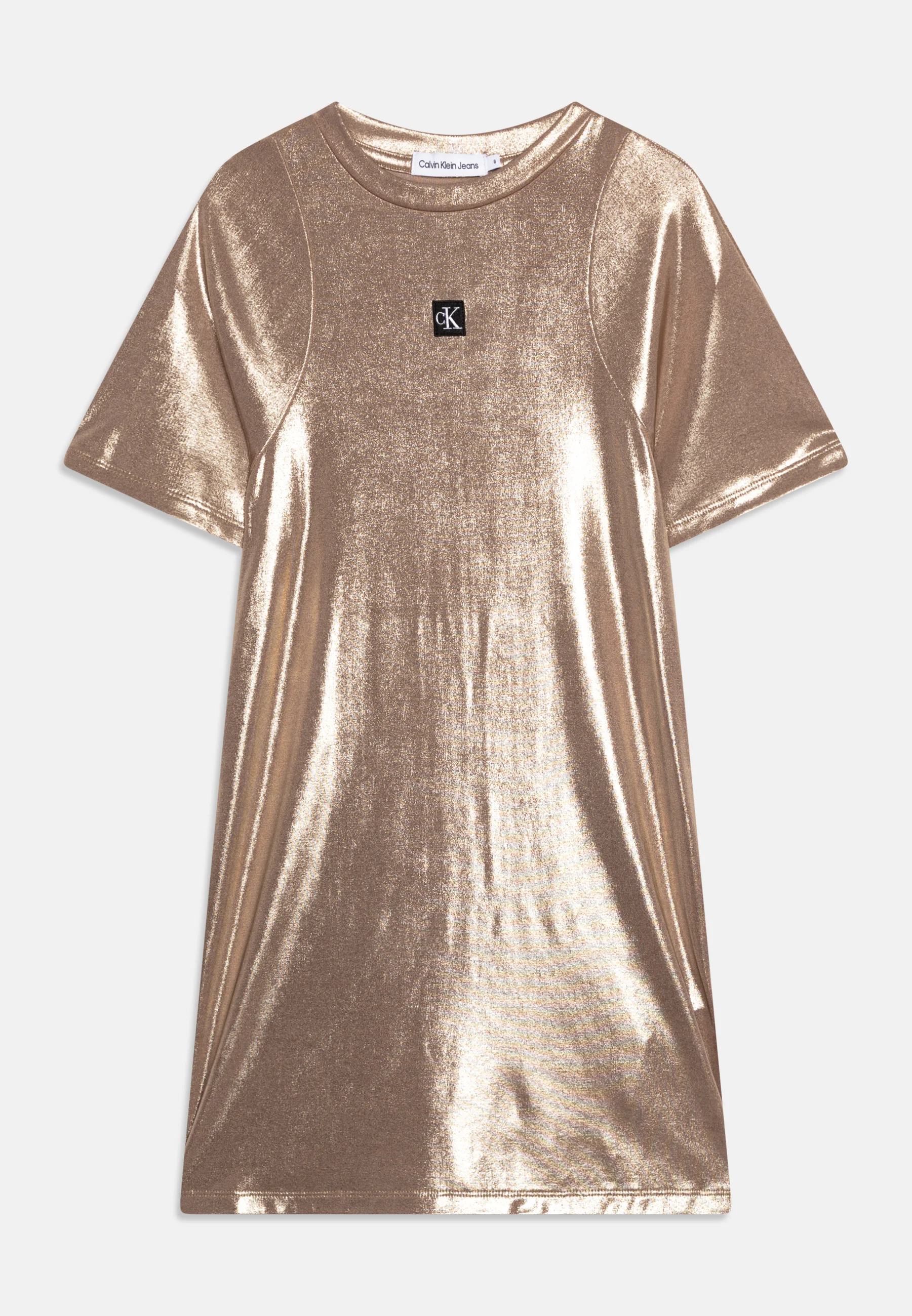 Calvin Klein Jeans VESTIDO CON RECUBRIMIENTO METÁLICO - Vestido de verano