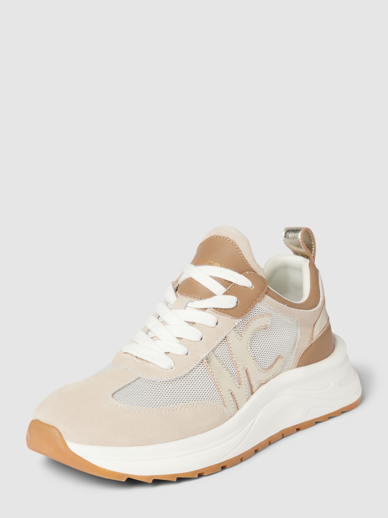 Sneaker mit Animal-Print in sand