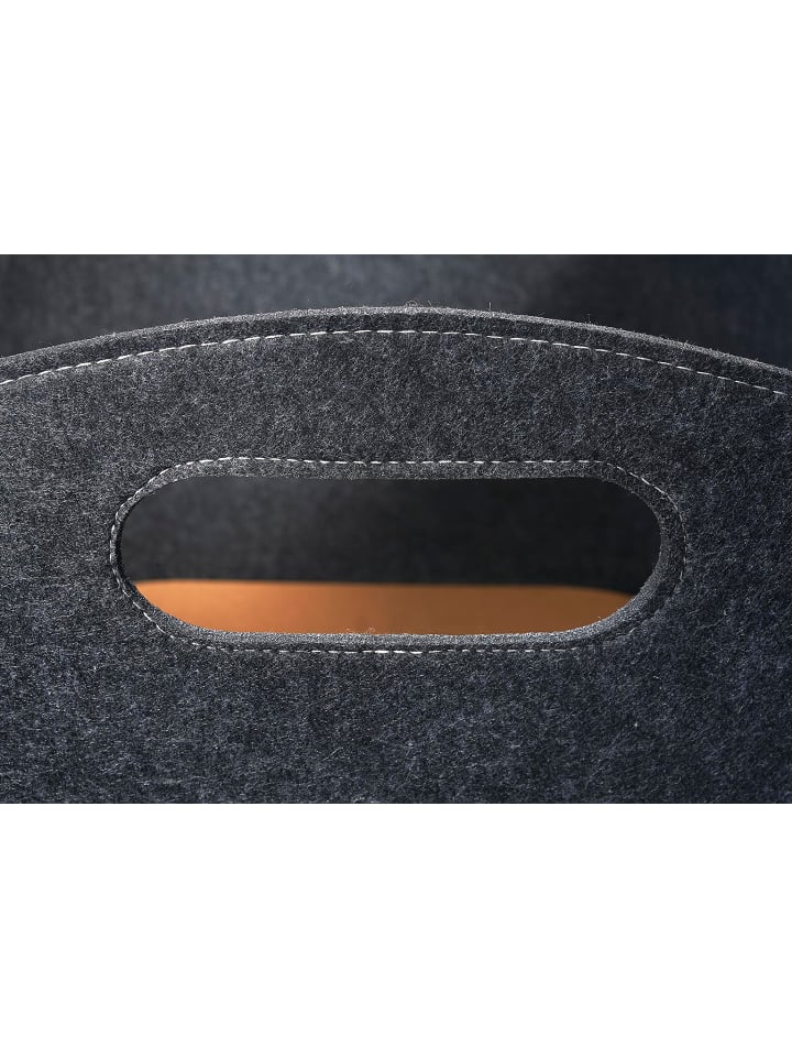 kobolo Kaminholzkorb FELTWOODBIN1 in Grau günstig kaufen onesize