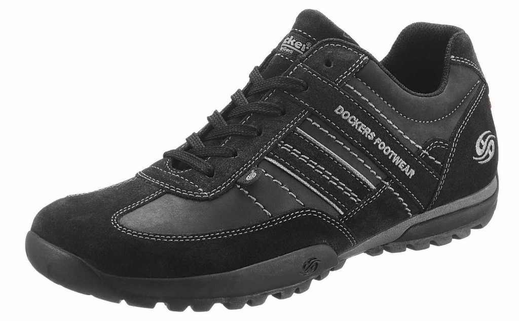 DOCKERS Freizeit Schnürer schwarz