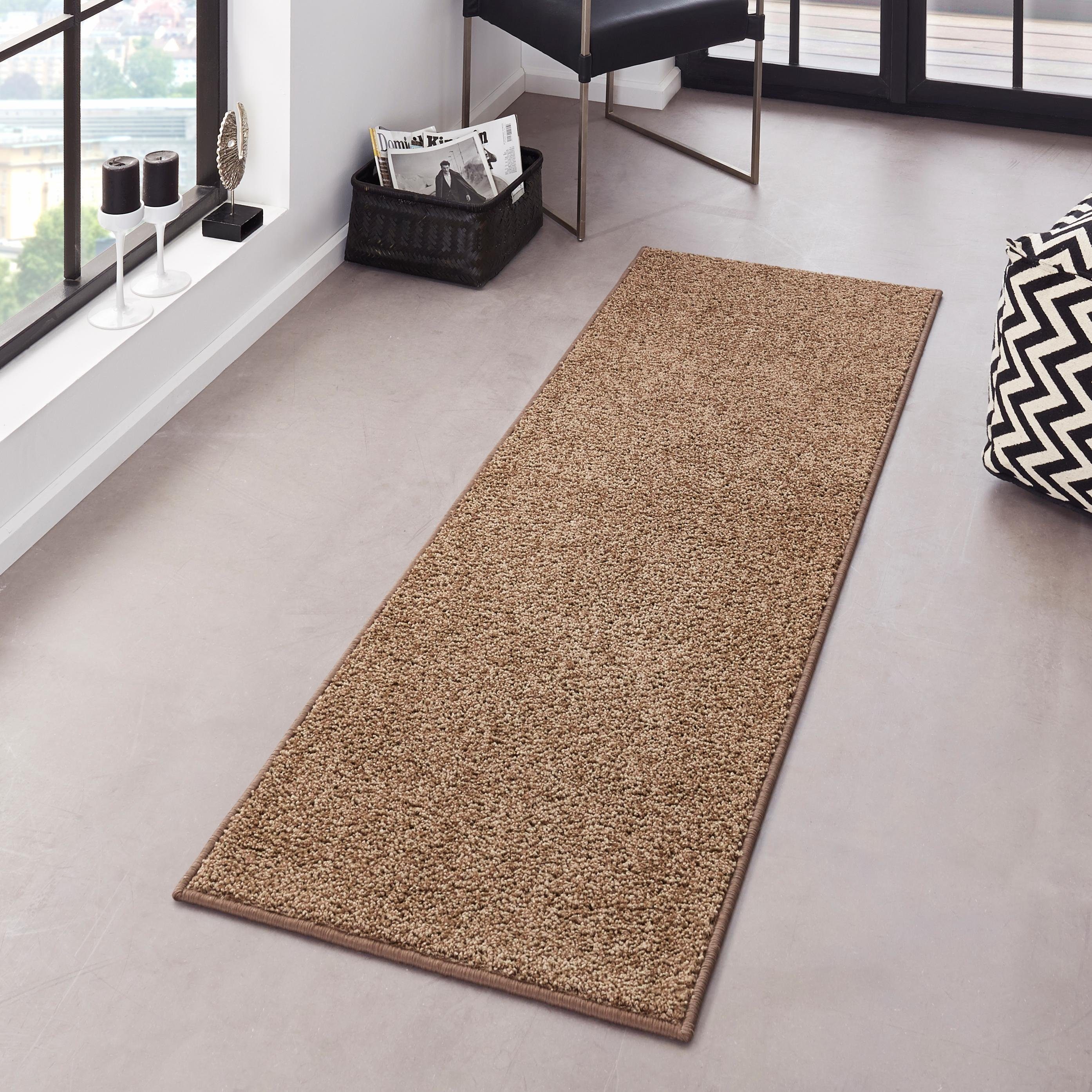 Läufer Pure 100, HANSE Home, rechteckig, Höhe: 13 mm, Kurzflor, Unifarben, Teppich, Modern, Wohnzimmer, Kinderzimmer, Flur