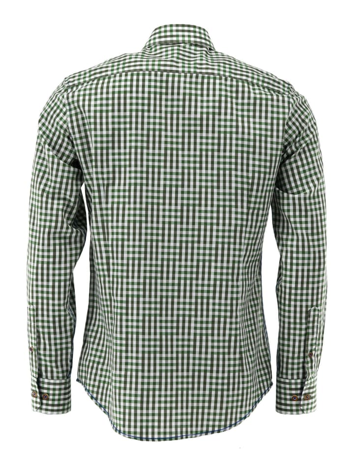 OS-Trachten Trachtenhemd Zufir in khaki/schlamm günstig kaufen