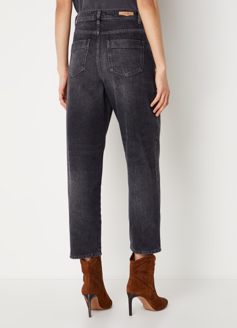 Jeans Sessùn Peter a vita alta, taglio dritto e cropped, lavaggio colorato