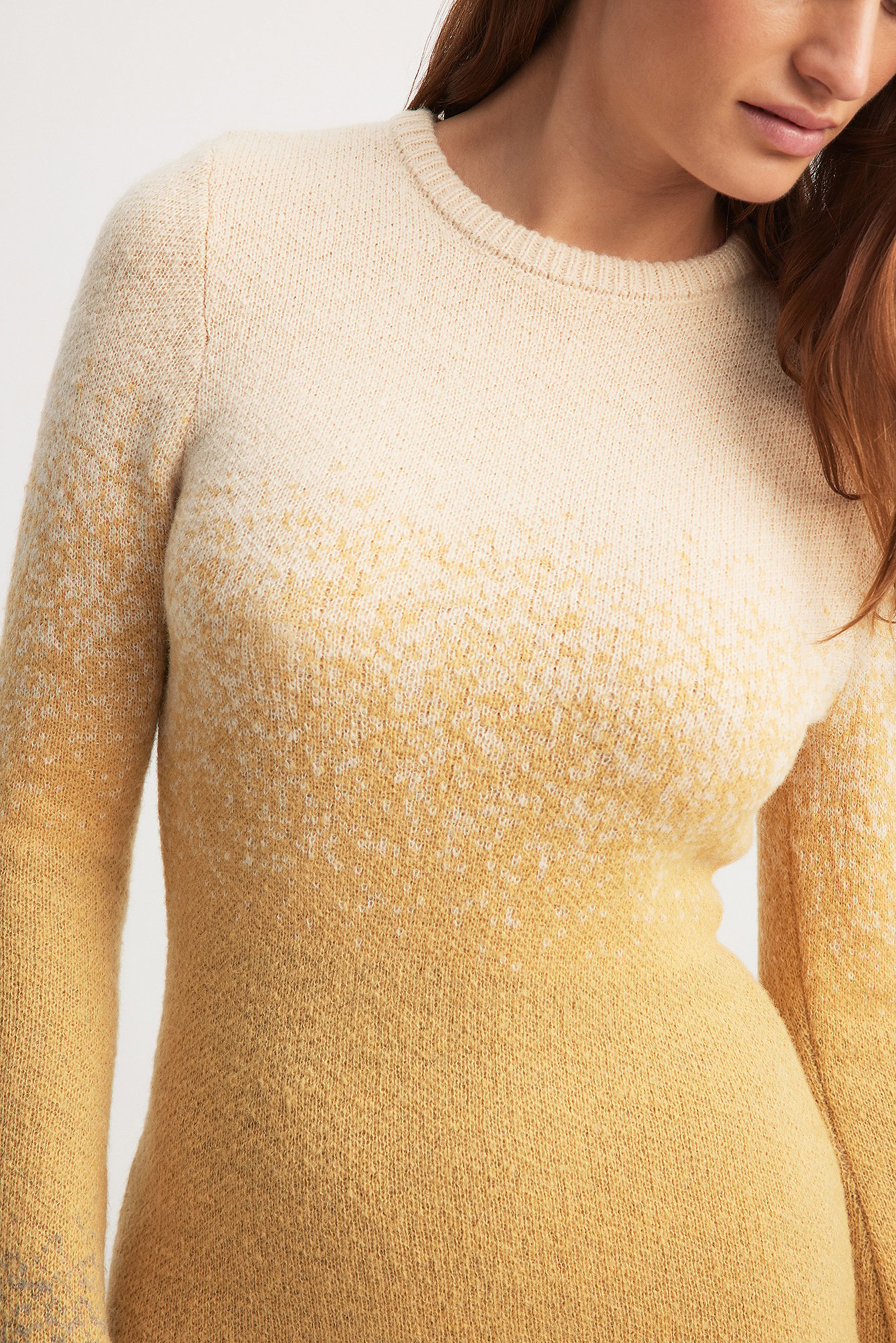 Knitted Ombre Mini Dress