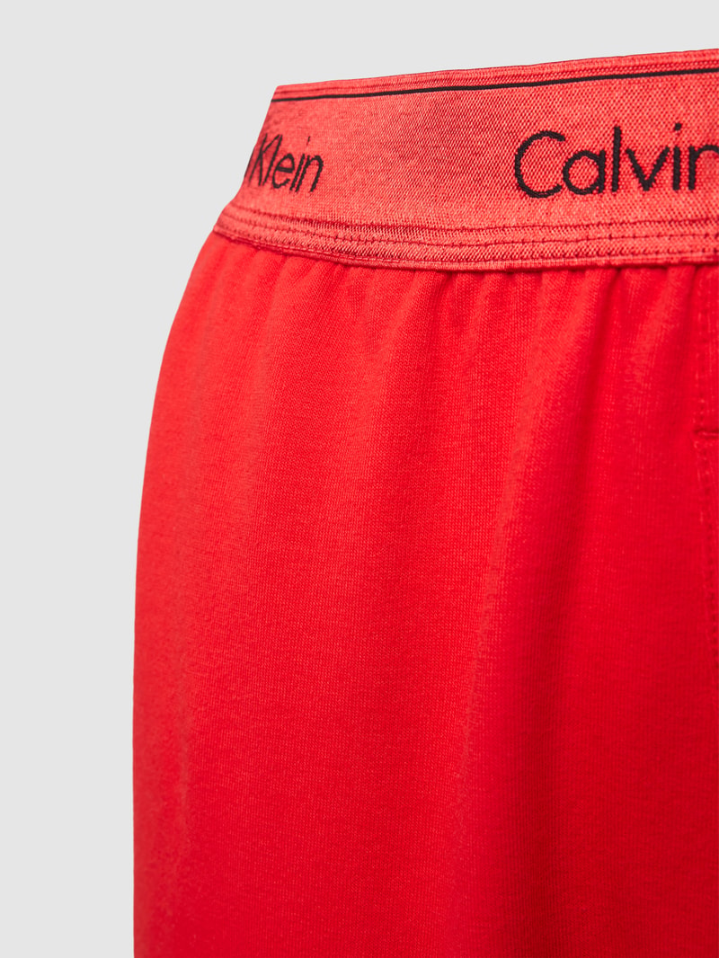 Sweatpants mit elastischem Label-Bund Modell 'HOLIDAY' in rot