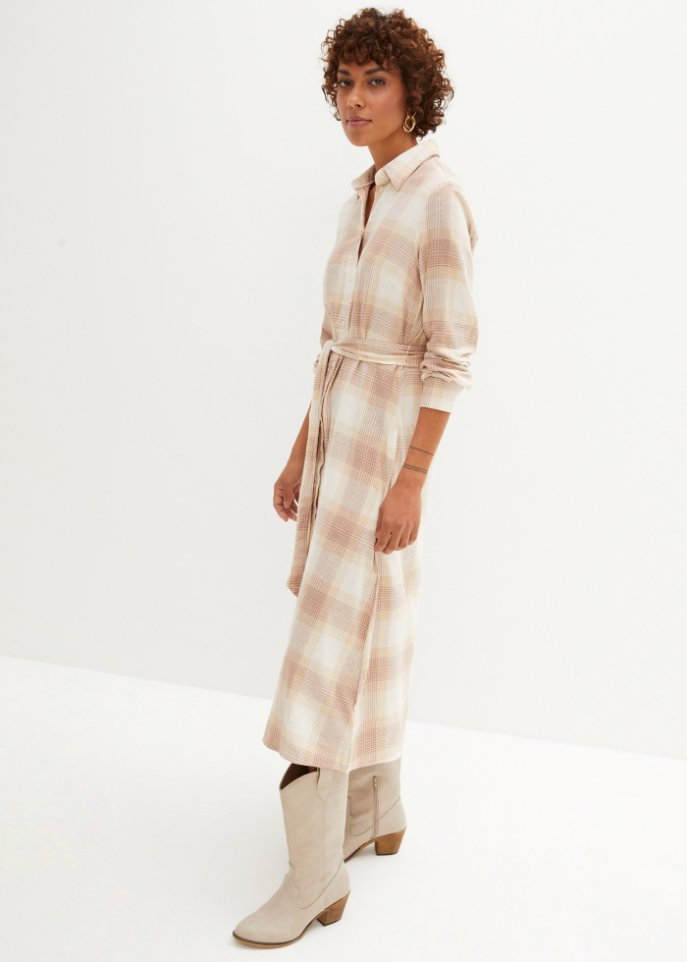 Hemdblusenkleid aus Flanell
