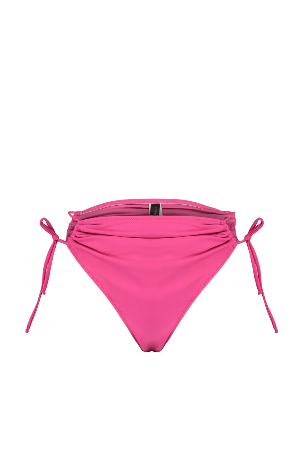 Trendyol Collection  Fuchsia-Bikinihose mit Cut-out/Fenster, hoher Taille und normaler Passform TBESS23BA00018