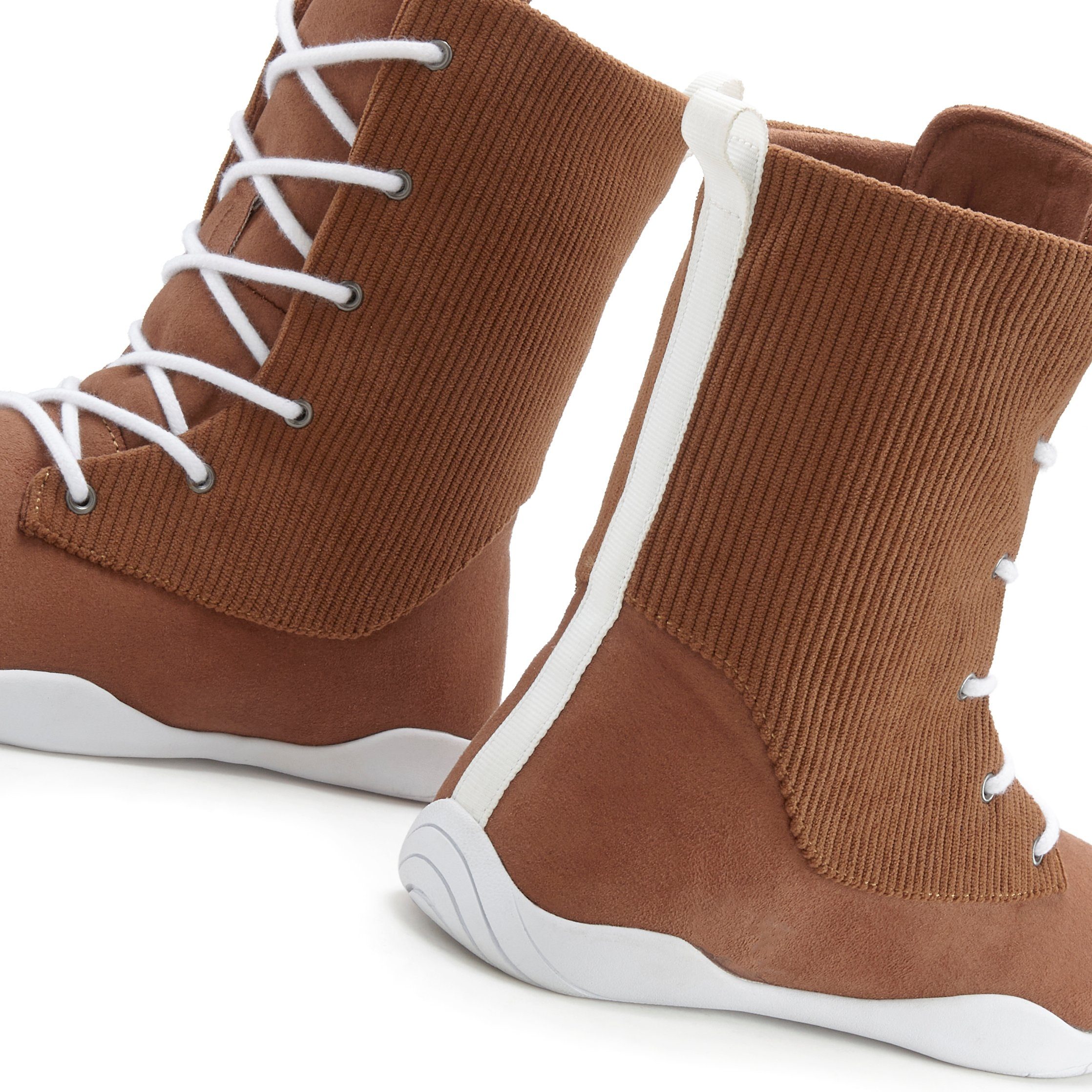 LASCANA Schnürboots Stiefel, Stiefelette, superleicht VEGAN