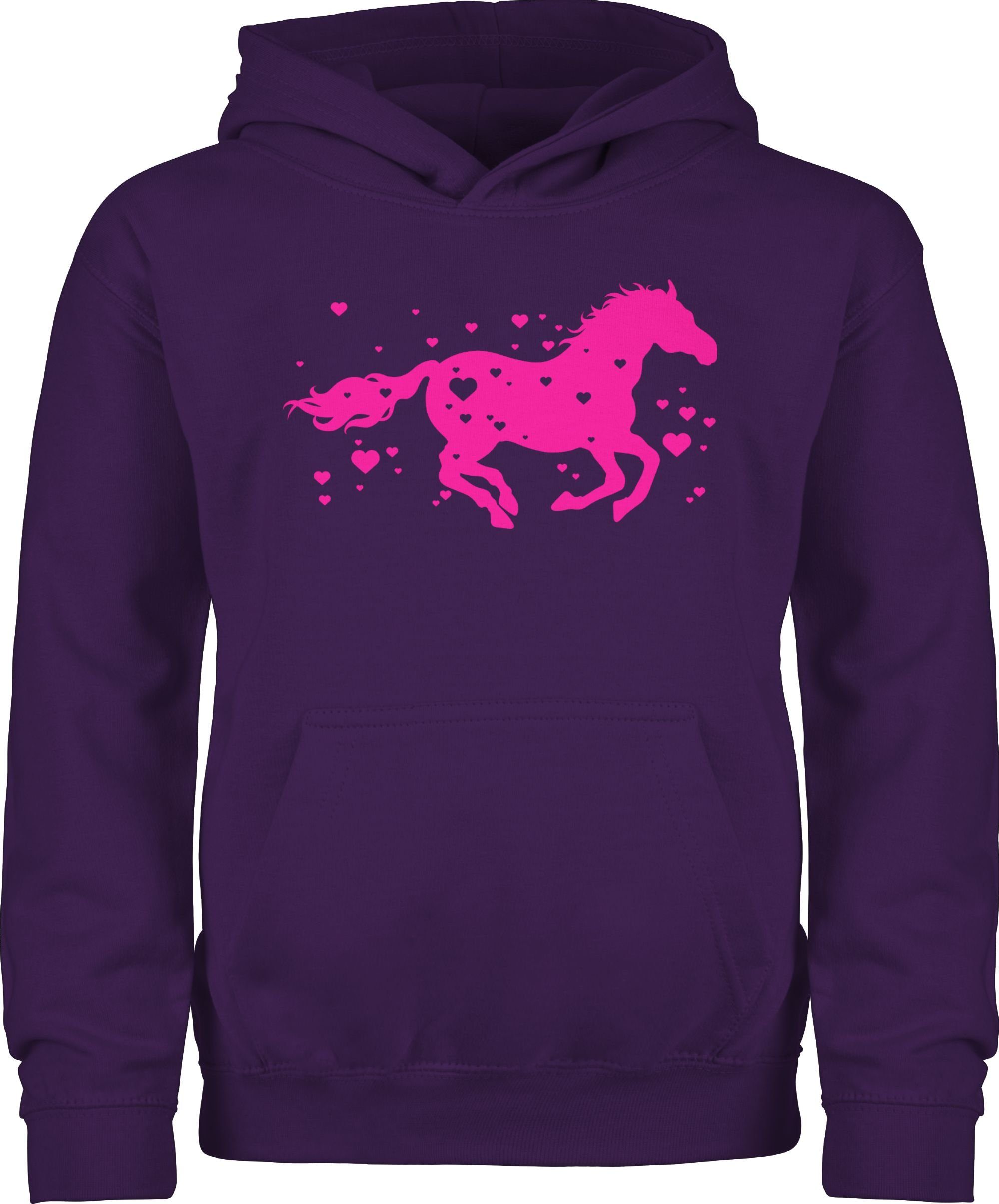 Shirtracer Hoodie Pferd Reitpferd Springpferd Pferd